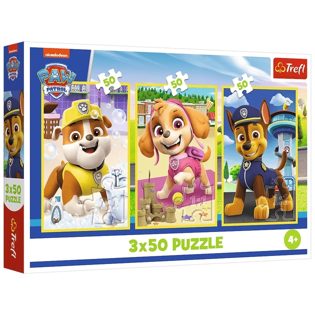 Пазл Trefl Paw Patrol Наші собаки 3x50 (5900511348781) - зображення 1