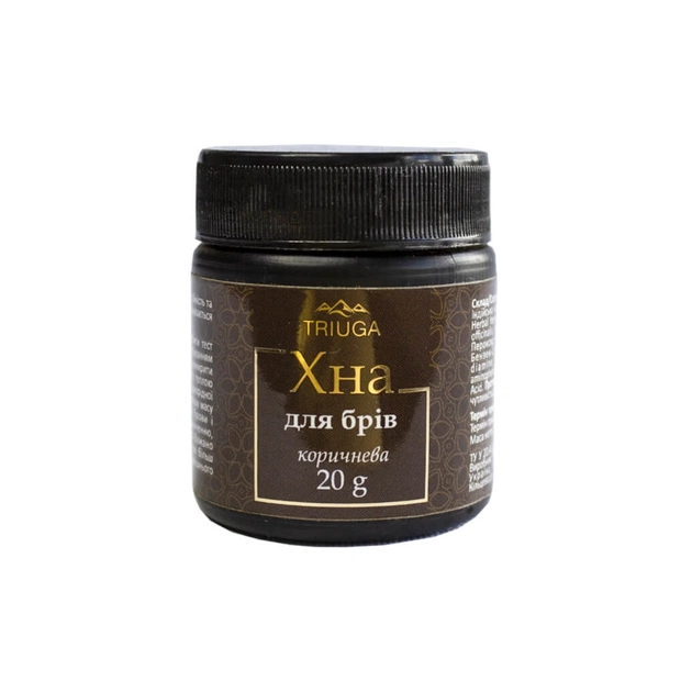 Хна Triuga Для брів Аюрведична Коричнева 20 г (8908003544519) - picture 1