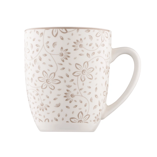 Набір чашок Ardesto Ravenna, 4шт., 360мл, порцеляна, біло-бежевий (AR1336RS) - picture 8