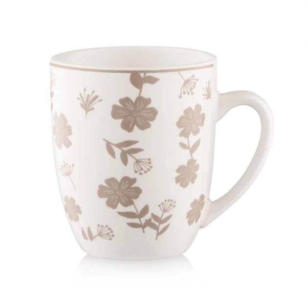 Набір чашок Ardesto Ravenna, 4шт., 360мл, порцеляна, біло-бежевий (AR1336RS) - picture 2