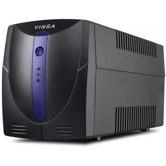 Источник бесперебойного питания Vinga LED 1200VA plastic case (VPE-1200P) - изображение 1