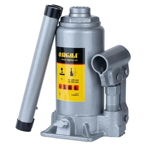 Домкрат Sigma гідравлічний пляшковий 5т H 185-355мм (6106051) зображення 1