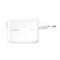 Зарядний пристрій Belkin 2xUSB-C 67W GaN PD3.2 PPS + built-in cable USB-C 1.0m white (WCH022KQWH) - зменшене зображення 15