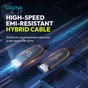 Кабель мультимедийный HDMI M to HDMI M 50.0m V2.1 8K60Hz AOC 48Gbps black Digitus (AK-330126-500-S) - уменьшенное изображение 8