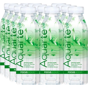 Напій Aquarte Фокус з екстрактом женьшеню і смаком яблука 500 мл (4820003686928) зображення 1