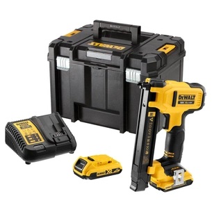 Степлер будівельний DeWALT 18В XR, довжина/ширина скоби 25/19.7 мм, 2xAh, кейс TSTAK (DCN701D2) изображение 1