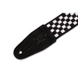Ремінь для гітари Levy's Print Series Guitar Strap Black And White Checkers (MP-28) - зменшене зображення 2