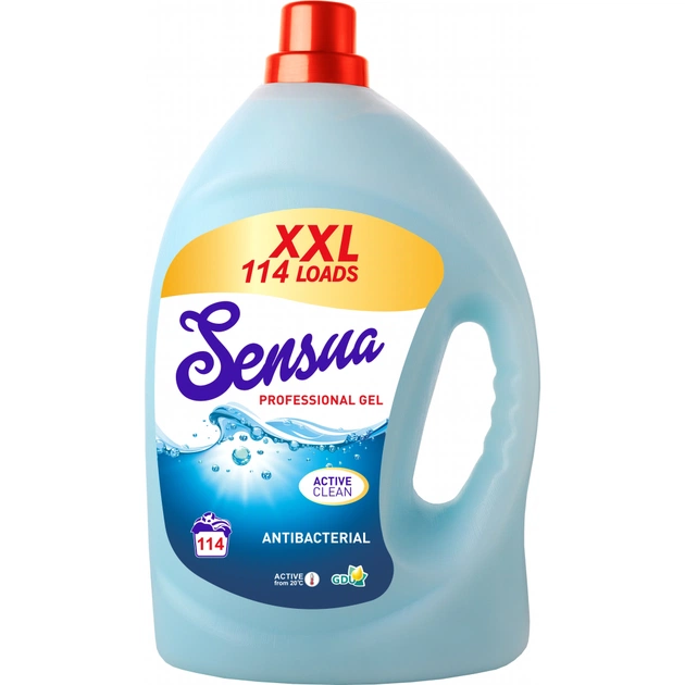 Гель для прання Sensua Professional Gel Antibacterial для всіх типів тканин і кольорів 4 л (4820167005368) - зображення 1
