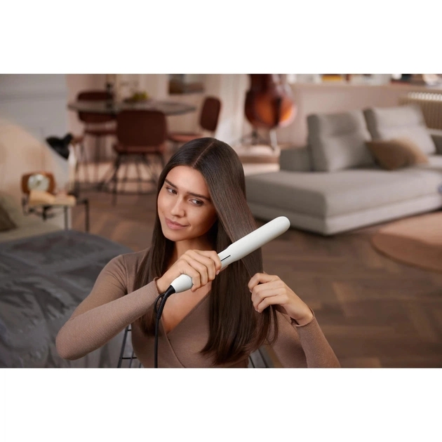 Выпрямитель для волос Philips 5000 Series, темп.режимов-12, 120230 °C, кераміка, білий (BHS515/00) - изображение 3
