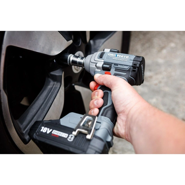 Гайковерт Graphite Energy+ 18V, безщітковий, 2600об/хв, 330Нм, 1/2", 0.9кг (без АКБ та ЗП) (58G028-1) - picture 5