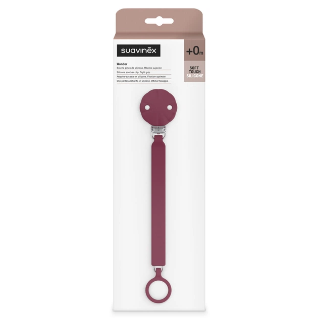 Кліпса для пустушок Suavinex Wonder бордова (402545) - picture 5