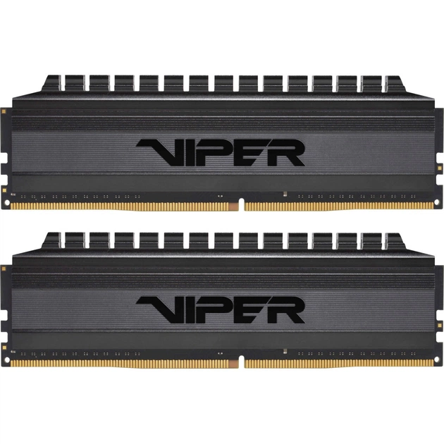 Модуль пам'яті для комп'ютера DDR4 32GB (2x16GB) 3200 MHz Viper 4 Blackout Patriot (PVB432G320C6K) - изображение 1