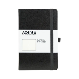 Книга записна Axent Partner 125х195 мм без лініюванням 96 аркушів Чорна (8307-01-A) зображення 1