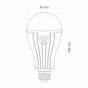 Лампочка TITANUM акумуляторна A80 12W E27 4000K 230V (TL-EMA80-12274) - уменьшенное изображение 12