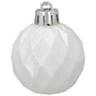 Ялинкова іграшка Chomik пластикові кульки 16 шт, 4 см, сріблясті і біли (5900779877351_3) - зменшене зображення 4