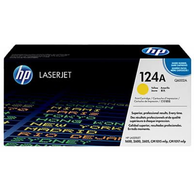 Картридж HP CLJ 124A Yellow, CLJ 1600/2600 (Q6002A) - изображение 1