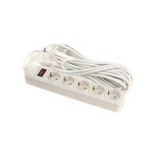 Мережевий фільтр живлення PowerPlant 7 м, 5 розеток, 3x1.5мм2, евростандарт (JY-1056/7) (PPSA10M70S5) зображення 1