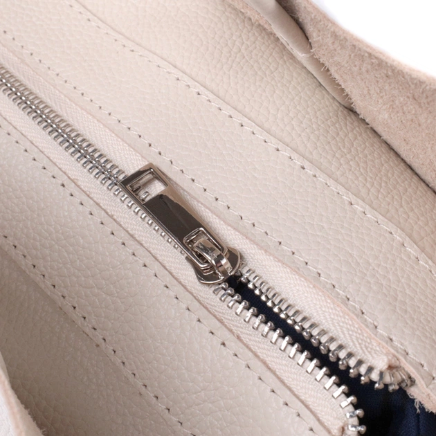 Сумка Shvigel Шопер з натуральної шкіри Бежева (22843) - зображення 6