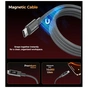 Дата кабель USB-C to USB-C 1.2m PD60W magnetic digital display nylon gray Choetech (XCC-1067-GY) - уменьшенное изображение 7