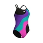 Купальник Arena Multi Slices Swimsuit Lightdro 008094-598 чорний, бузковий, бірюзовий, рожевий 44 (3468337399704) - уменьшенное изображение 4