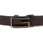 Ремінь Vintage Чоловічий з пряжкою у вигляді літери G Коричневий (20288) - зменшене зображення 6