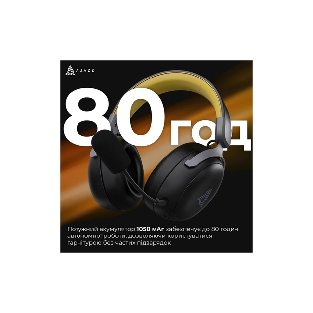 Навушники Ajazz AHM08 MAX 3-Mode Black (AHM08-MAX-BGY) - picture 6