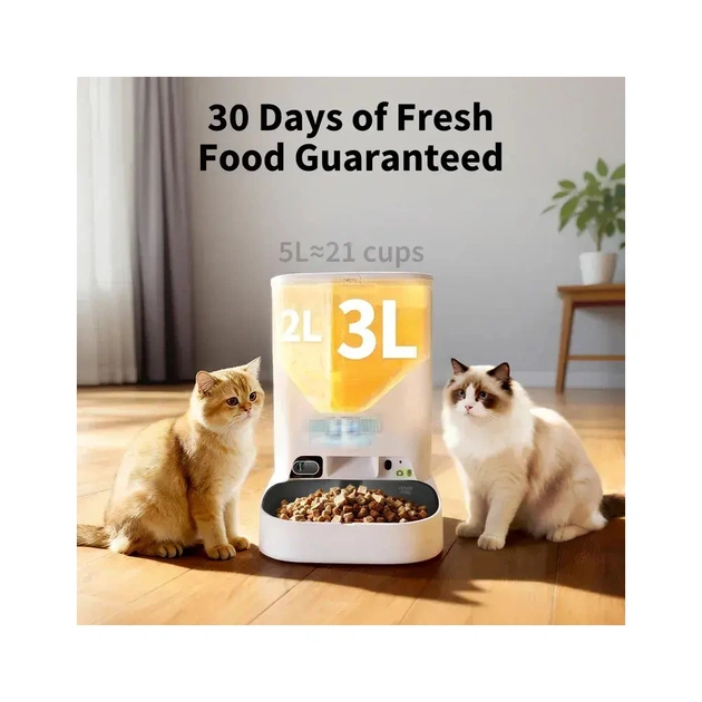 Універсальний посуд для тварин Petkit Годівниця YUMSHARE DUAL-HOPPER 2 with Cam (P592) - picture 5