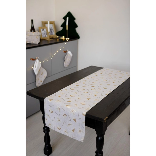 Доріжка на стіл Прованс Шапочки на бежевому 40х180 см (036824) - picture 2