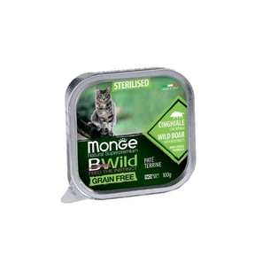Паштет для котів Monge BWild Grain Free Wet Wild Boar Sterilised Cat 100 г (8009470012904) зображення 1