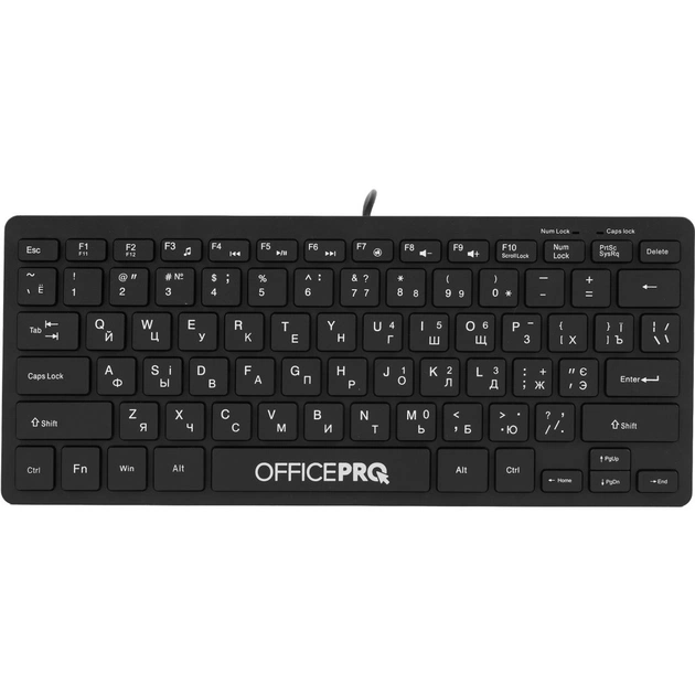 Клавіатура OfficePro SK240 USB Black - зображення 1