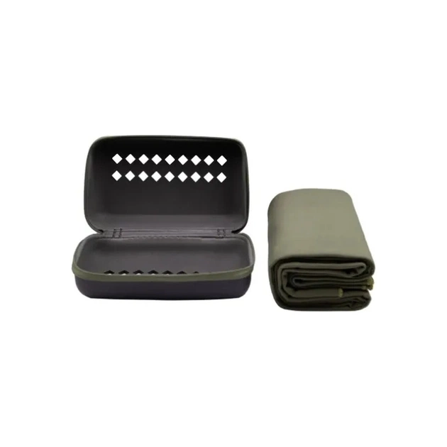 Туристичний рушник Tramp_ТОВ з мікрофібри в чохлі Pocket Towel 50х100 M Army green (UTRA-161-M-army-green) - изображение 1