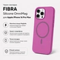 Чехол для мобильного телефона BeCover FIBRA Silicone OmniMag Apple iPhone 16 Pro Max Purple (716240) - уменьшенное изображение 3