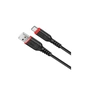 Дата кабель USB 2.0 AM to USB-C 1.0m 3A nylon X59 black HOCO (6931474744920) - уменьшенное изображение 1