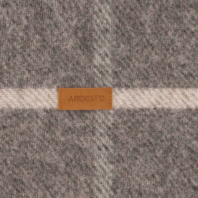 Плед Ardesto Leonardo Alpina 100% шерсть серый 140x200 см (ART0703LM) - изображение 7