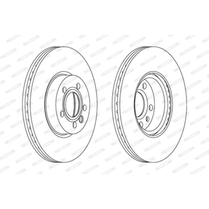 Гальмівний диск FERODO DDF1160C зображення 1