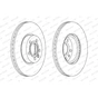 Гальмівний диск FERODO DDF1160C - зменшене зображення 1