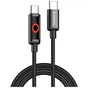 Дата кабель USB-C to USB-C 1.0m 3A PD60W black ColorWay (CW-CBPDCC103-BK) - зменшене зображення 1