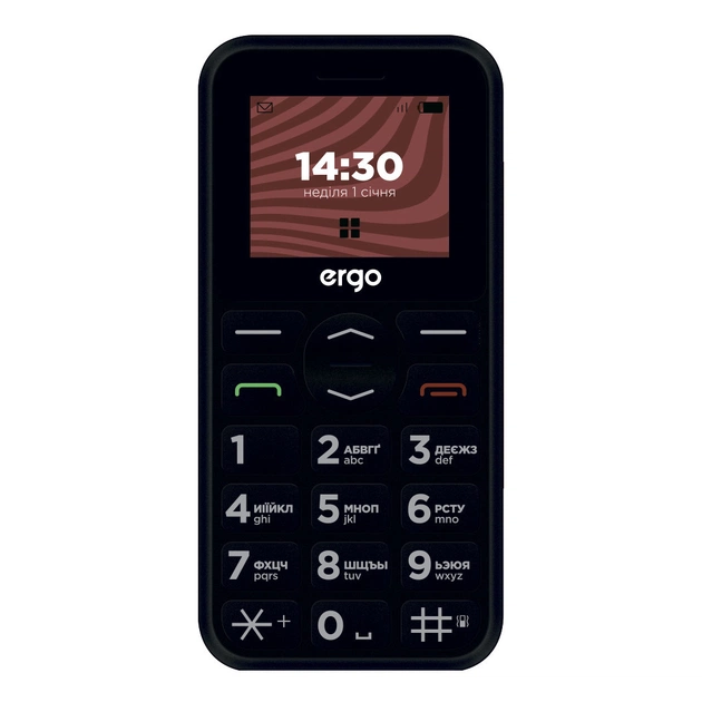 Мобільний телефон Ergo R181 Black - зображення 1