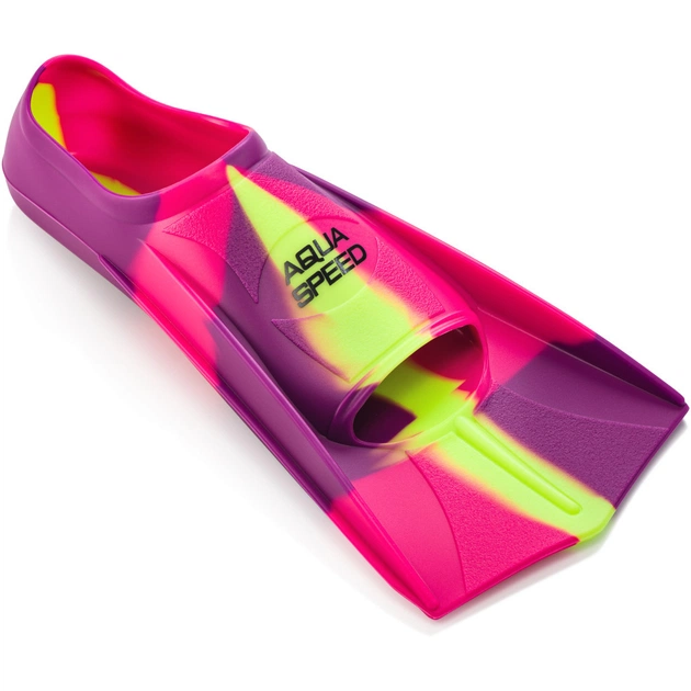 Ласти Aqua Speed Training Fins 137-93 7930 рожевий, фіолетовий, жовтий 31-32 (5908217679307) - picture 3