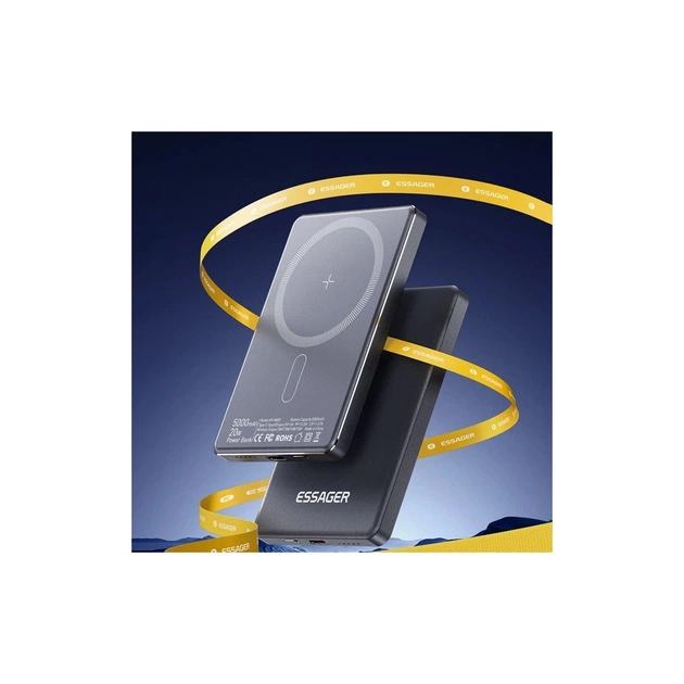 Батарея універсальна Essager 5000mAh Cross-border magnetic 20W PD QC/3.0 (EDY5K-YJ0A-Z) - зображення 9