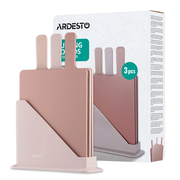 Дошка для нарізання Ardesto Fresh, Набір 3шт, 24.1х33х7.9см, бежевий (AR1403BB) - picture 7