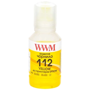 Чорнило WWM Epson L11160/6490 №112 140г Yellow pigmented (E112YP) зображення 1