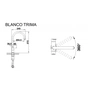 Змішувач Blanco TRIMA ХРОМ (520840) - зменшене зображення 2