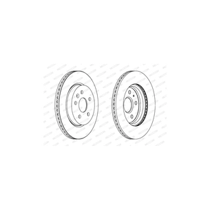 Гальмівний диск FERODO DDF1805C зображення 1