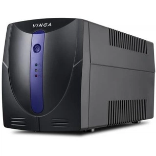 Пристрій безперебійного живлення Vinga LED 1200VA plastic case (VPE-1200P) зображення 1