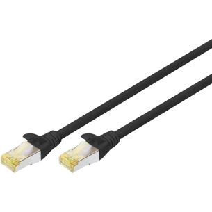 Патч-корд 3м CAT 6a S-FTP, AWG 26/7, Cu, PVC, black Digitus (DK-1644-A-030/BL) зображення 1