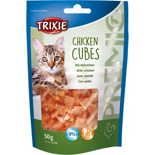 Ласощі для котів Trixie Premio Chicken Cubes курячі кубики 50 г (4011905427065) зображення 1