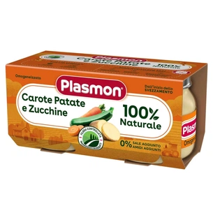 Дитяче пюре Plasmon Морква, картопля, цукіні 80 гх2 шт (1136110) зображення 1
