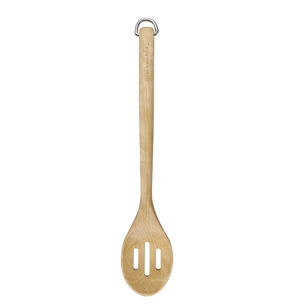 Ложка кухарська KitchenAid Coreline для сервіровки з прорізами, 34 см, береза (KQR704OHE) зображення 1