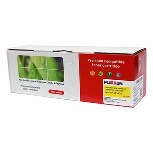 Картридж Makkon HP CLJ CB542A (125A) (SB542A) 1.4k yellow (MN-HP-SB542A) зображення 1